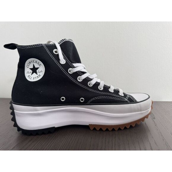 CONVERSE Run Star Hike Canvas Platform Sneakers 11.5 Men’s (13 Women’s) Black - Picture 6 of 9